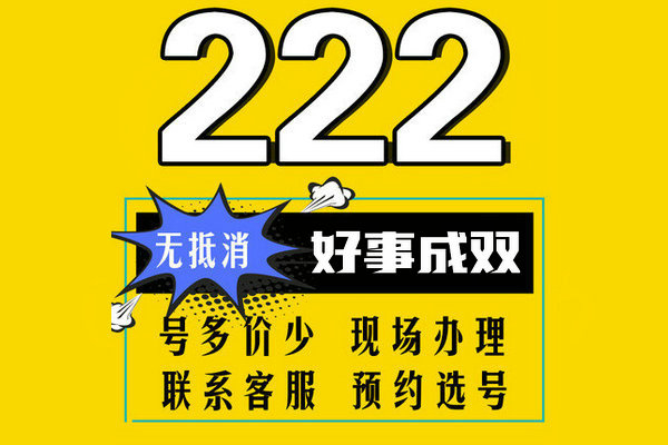 成武尾号222手机靓号