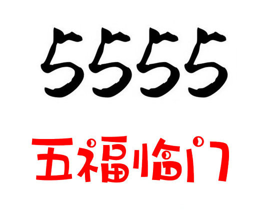 巨野尾号5555吉祥号